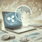 DALL·E 2025 01 17 05.26.53 A visually appealing and professional looking image for a blog post about cryptocurrency Ripple XRP with a soft and approachable business theme. Th